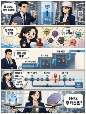 물 75%, 바로 올릴까?
